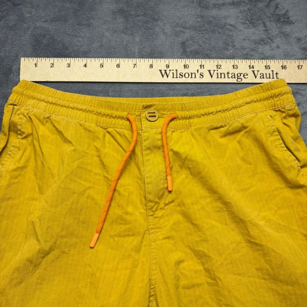 Cotopaxi Pants Mens L Mustard Yellow Ripstop Elastic Waist Drawstring Outdoor